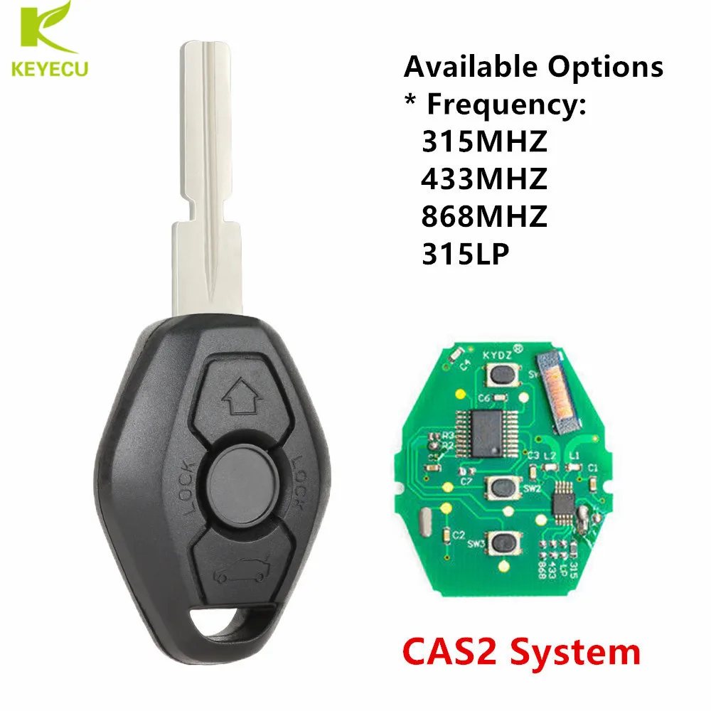 Запасной пульт дистанционного управления KEYECU 3 кнопки корпус 2 брелок HU58 лезвие