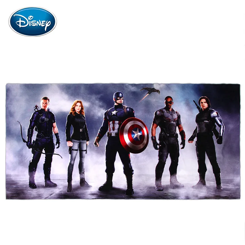 Банные полотенца с цифровой печатью Marvel Captain America 3 хлопковое мягкое комфортное