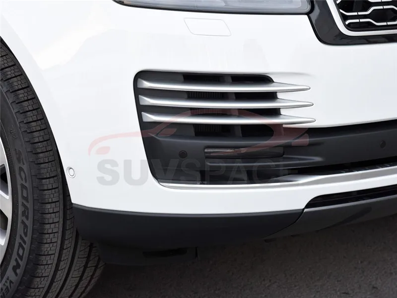High quality chrome Silver ABS Front Lower Grille Fog Light Cover FOR Land Rover Range 2018 | Автомобили и мотоциклы