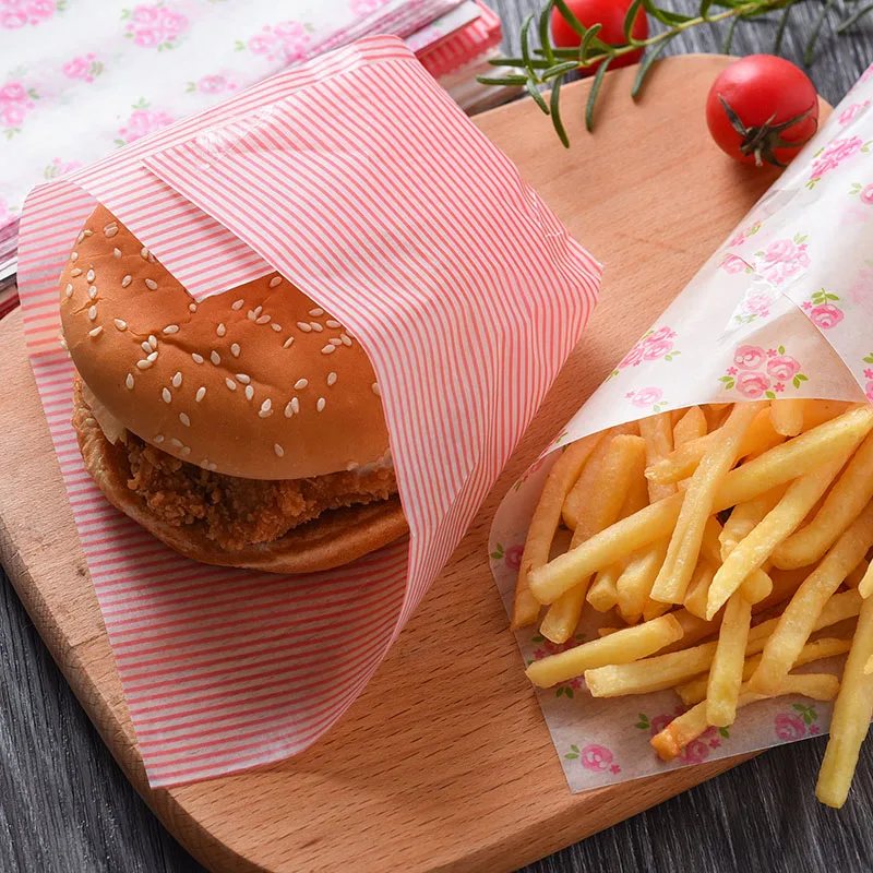 Walfos 50 шт./лот Восковая бумага пищевая смазка обертка для пищевых продуктов