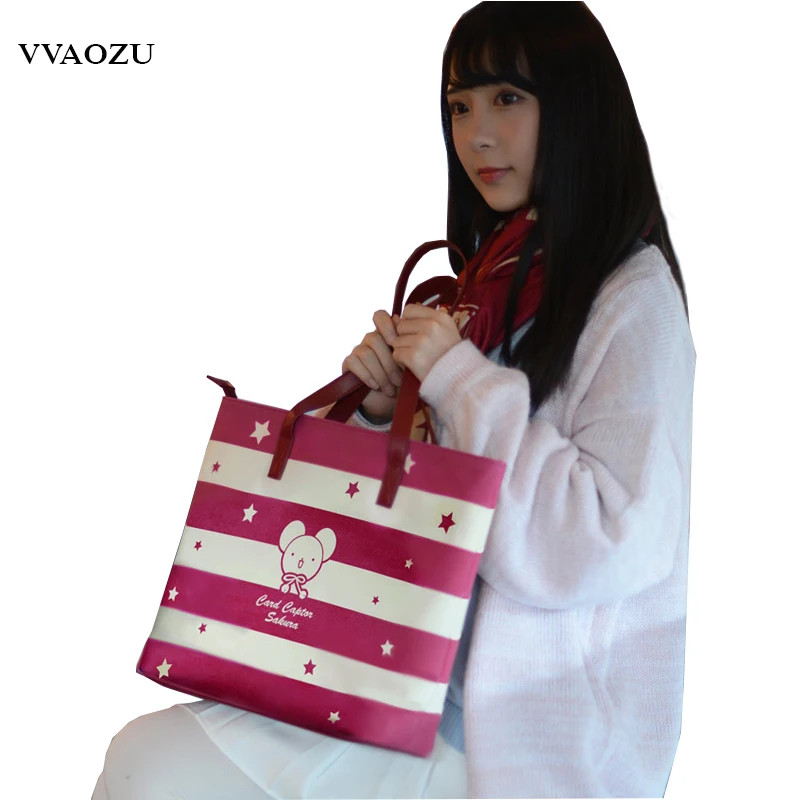 Cardcaptor искатель карт Sakura Косплей сумка на плечо женская PU JK школьный мультфильм сумка «лолита» с крылом кошелек