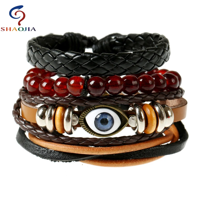 Женские браслеты для глаз браслет с голубыми глазами модные многослойные