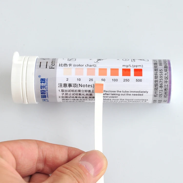 買取 二つの価鉄試験紙テストキット用重金属迅速な検出の水質テストバッグ