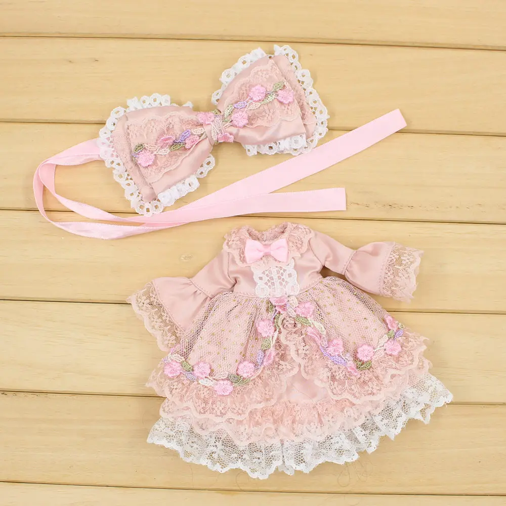 DBS ICY Blyth/розовое платье принцессы с повязкой на голову милые и элегантные наряды