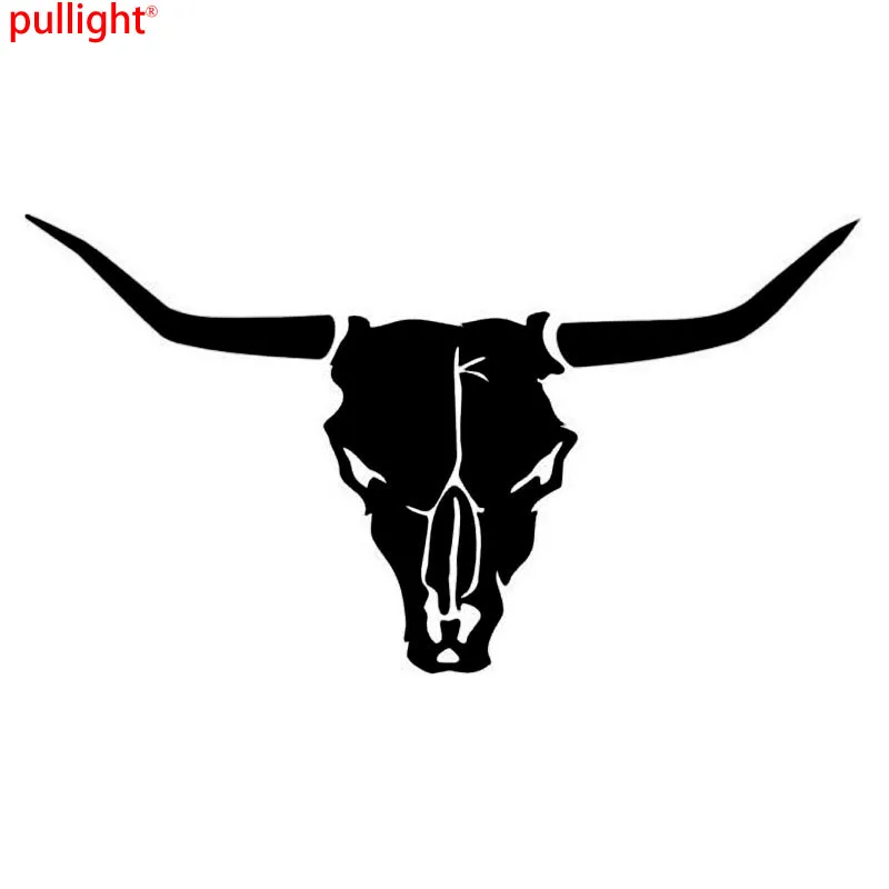 15 2*8 3 см Bull Longhorn череп модные наклейки виниловая наклейка на машину мотоцикл и