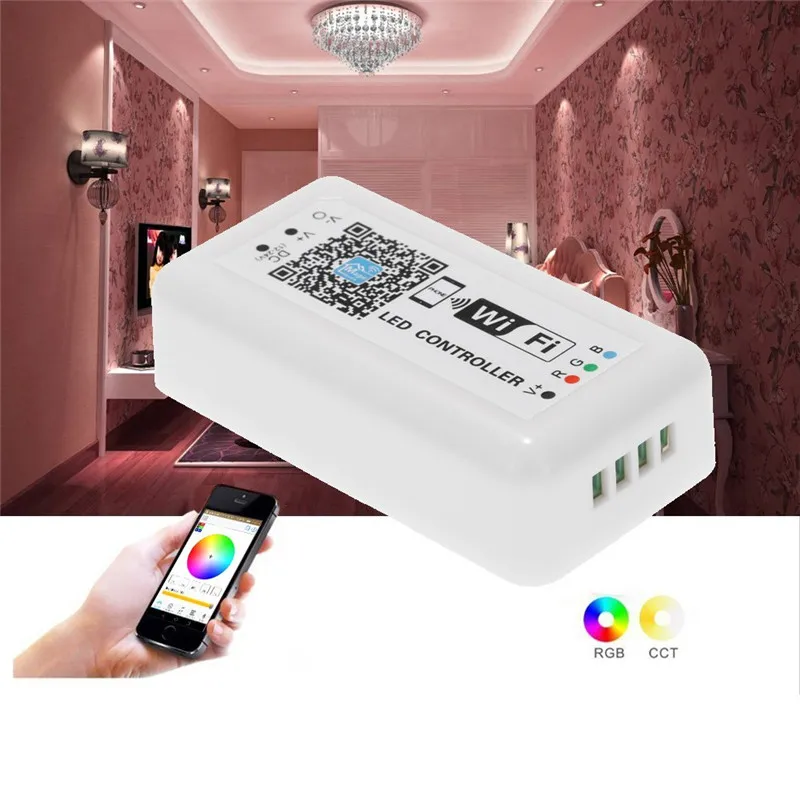 15 м WIFI Светодиодная лента 5050 не Водонепроницаемая 60 светодиодов/м волшебный