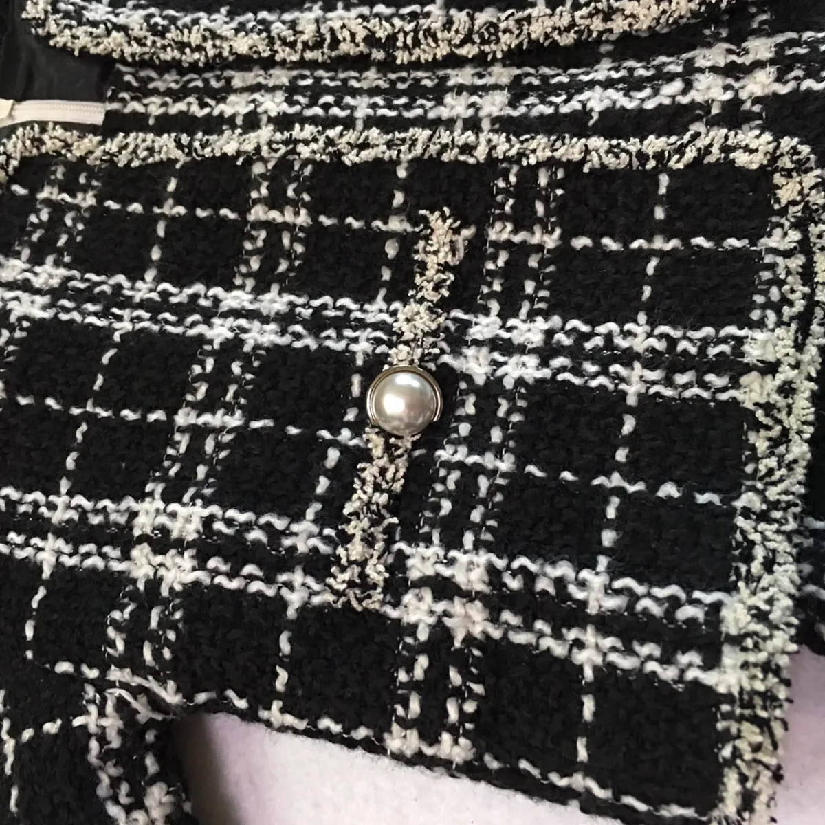 Комплекты детской клетчатой одежды из 2 предметов Осенние костюмы в черно белую