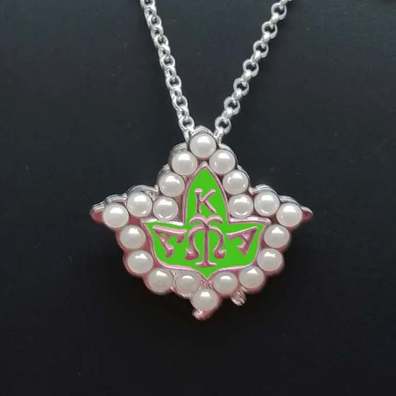 green necklace 01 TOPVESKO Aka лист плюща ожерелье lapen Pin - Окраска металла: green necklace 01