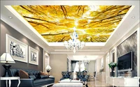 custom photo 3d ceiling murals wall paper yellow trees in autumn decor painting 3d wall murals wallpaper for walls 3 d