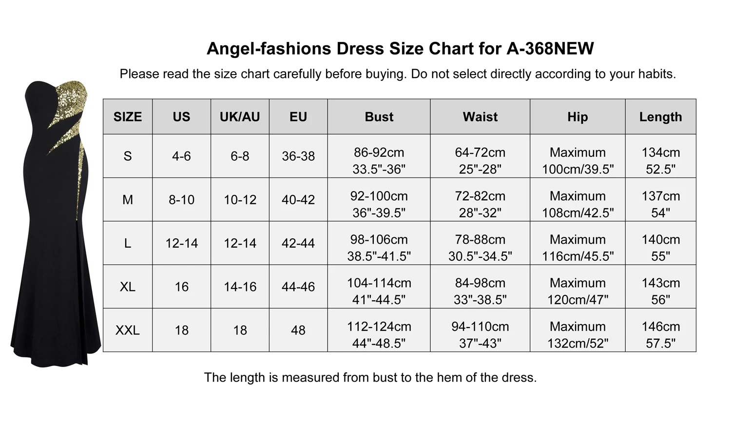 Длинное платье для выпускного вечера Angel-Fashion Женская без бретелек крест-накрест Классическая Русалочка вечерние платья Черный Белый 331