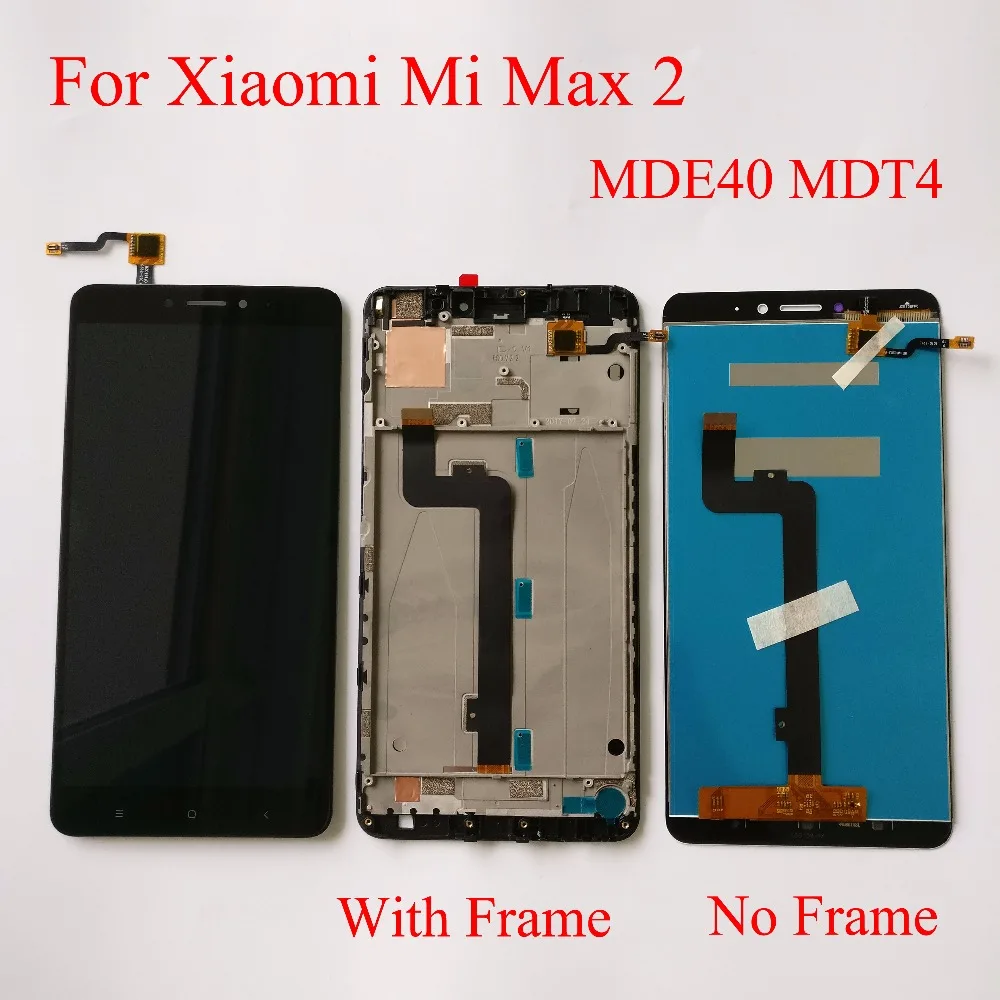 100% протестированный черный/белый 6 44 дюймовый ЖК дисплей для Xiaomi Mi Max 2 сенсорный