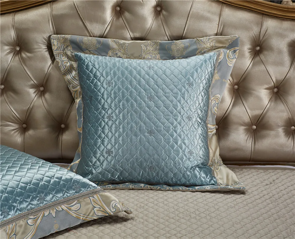 

Jacquard Silk Cotton Luxury Bedding Sets King Size Queen size 4/6/10Pcs Bed Set Duvet Cover Cotton Flat Bed Sheet set Pillowcase
