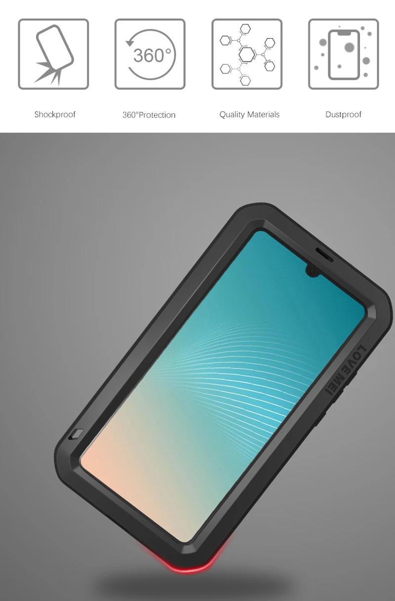 Полный корпус защитный чехол huawei P30 Lite для huawei P30 20 Pro Lite mate 20 телефон Gorilla glass металлический защитный противоударный чехол