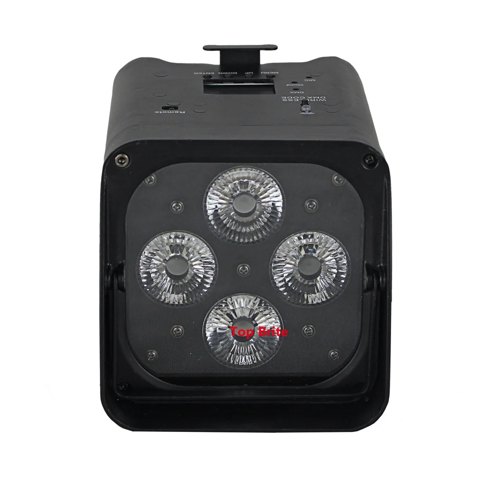 2 Units 4X10W Wireless Battery Par Lights RGBWA-UV 6IN1 LED Cans DMX512 Disco Professional Stage Dj Equipment | Лампы и освещение