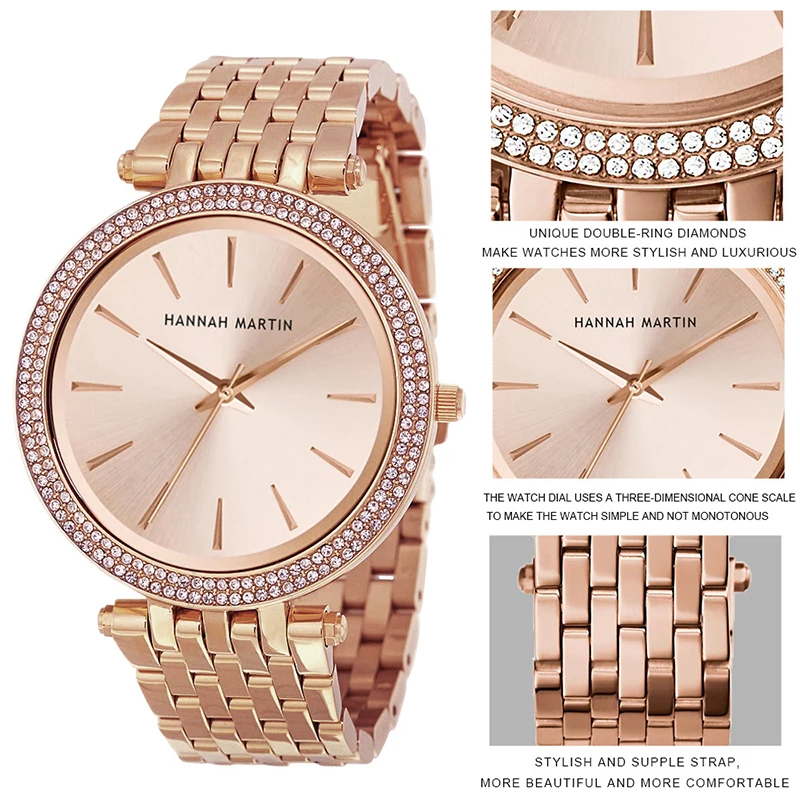 Роскошные Брендовые женские наручные часы с браслетом из серебристой стали
