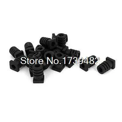 

20Pcs 19x10.5x7mm Rubber Strain Relief Cord Boot Protector Cable Sleeve Hose