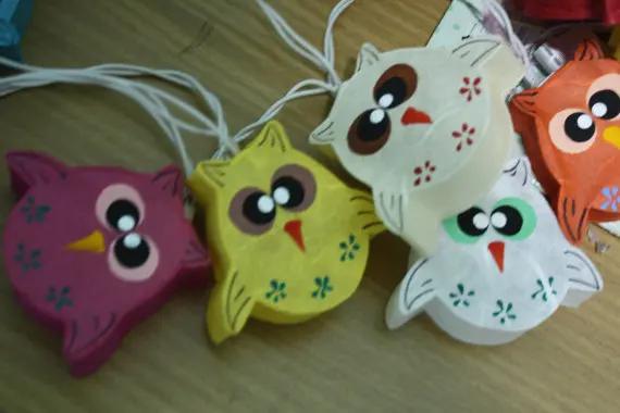 2016 220V Owl Models Paper String Lights Led Night lighting Children Room Decor Holiday lamp 3 Meters Luminaria | Лампы и освещение