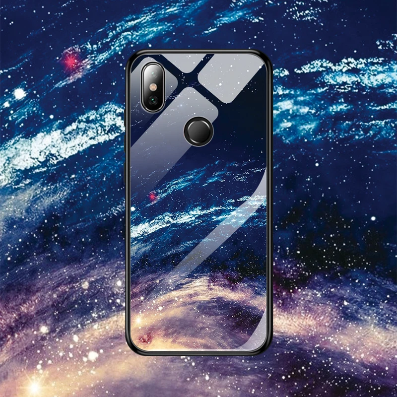 Чехол из закаленного стекла для телефона Xiaomi 5X A1 6X A2 Lite 8 Redmi 6 Pro защитный чехол Note