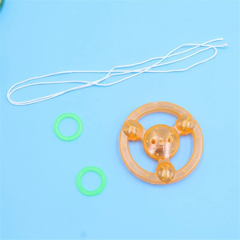 1 шт. детские пластиковые люминесцентные маховик светодиодный flash тянуть линии