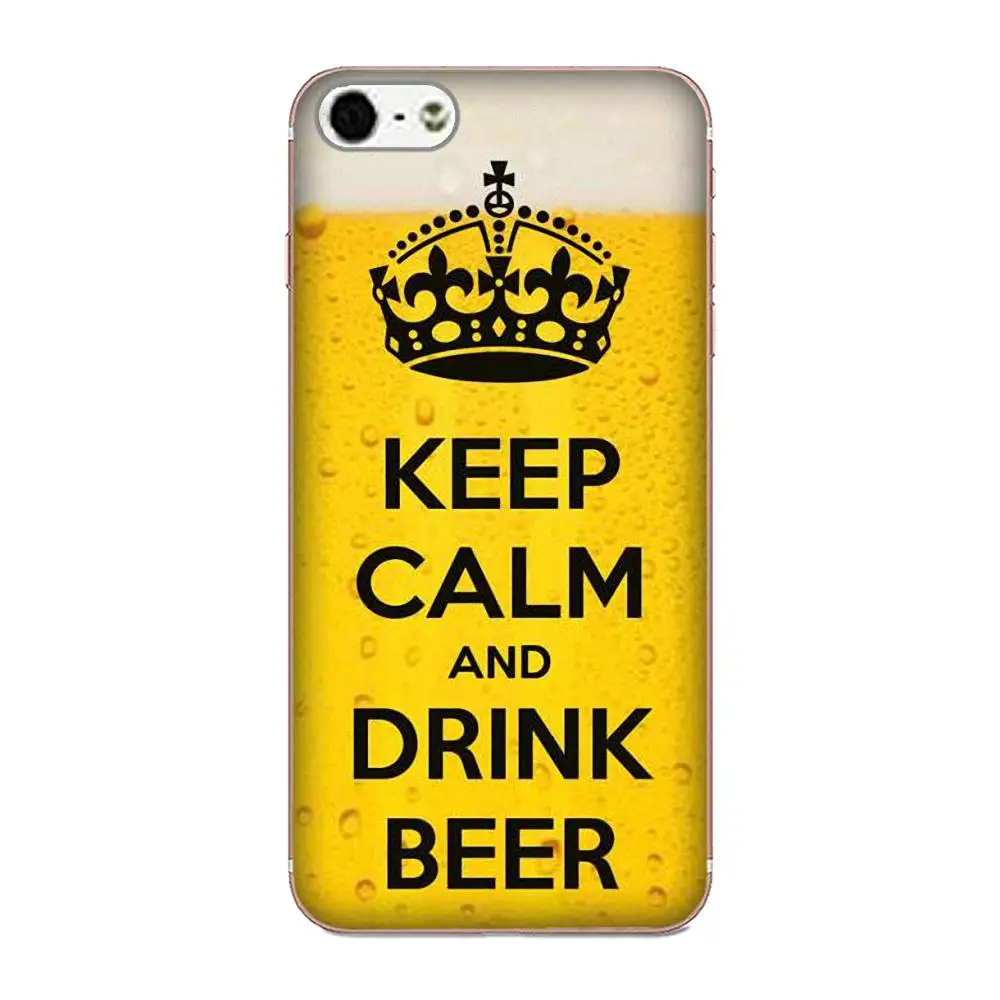 Мягкий термополиуретановый чехол для телефона с надписью Keep Calm And Drink Beer Xiaomi Redmi Mi