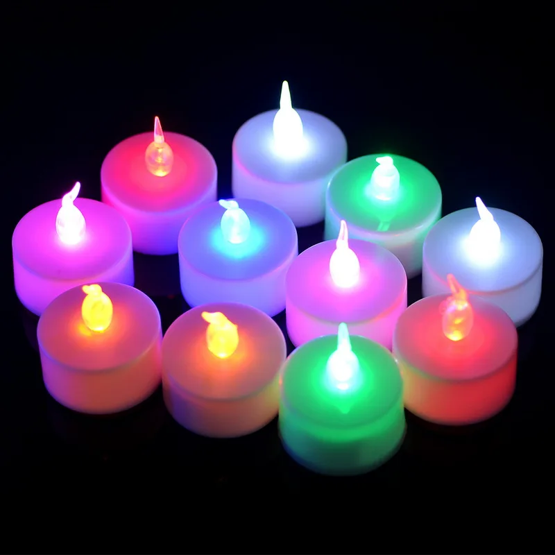 16 шт. портативный беспламенный поддельный светильник свеча Tealights поддельные