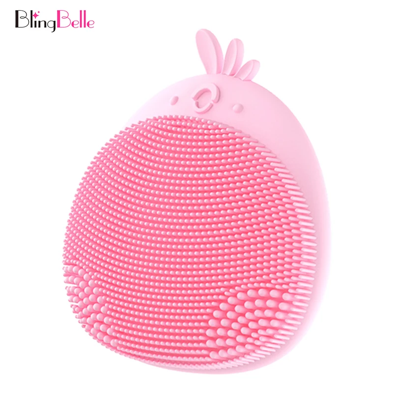 BlingBelle силиконовая мини электрическая Массажная щетка для очистки лица мытья