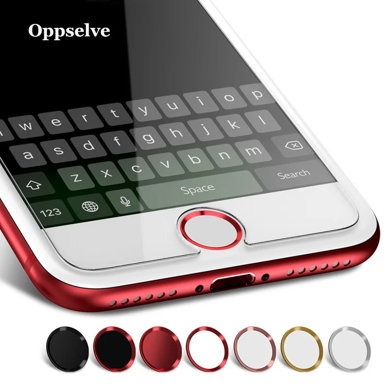 Универсальная наклейка на кнопку «домой» для Apple iPhone 8, 7, 6, 6s Plus, 5, алюминиевая защита от пота и сенсорного экрана для iPad Air 2, 3, 4