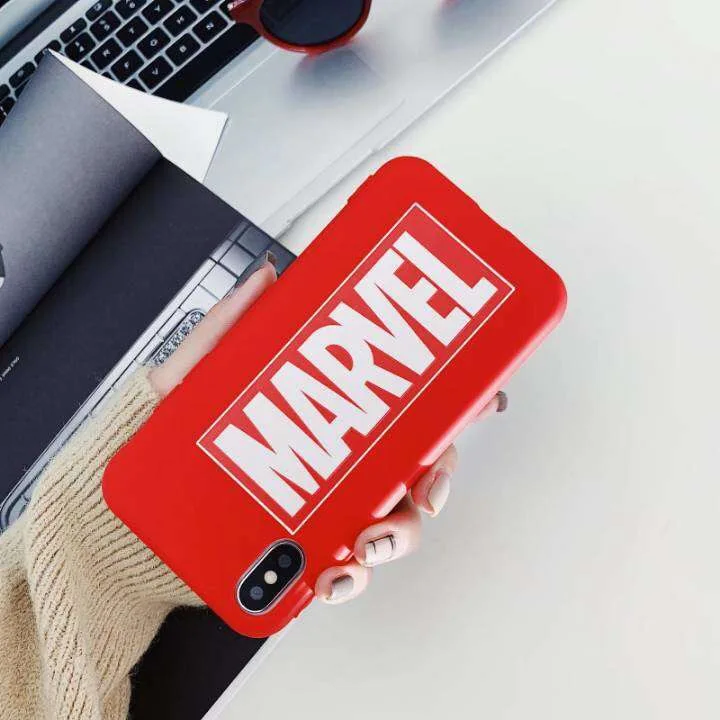 Высококачественный уплотненный чехол с логотипом Marvel для iphone 6 6s 7 8 plus X XS MAX XR
