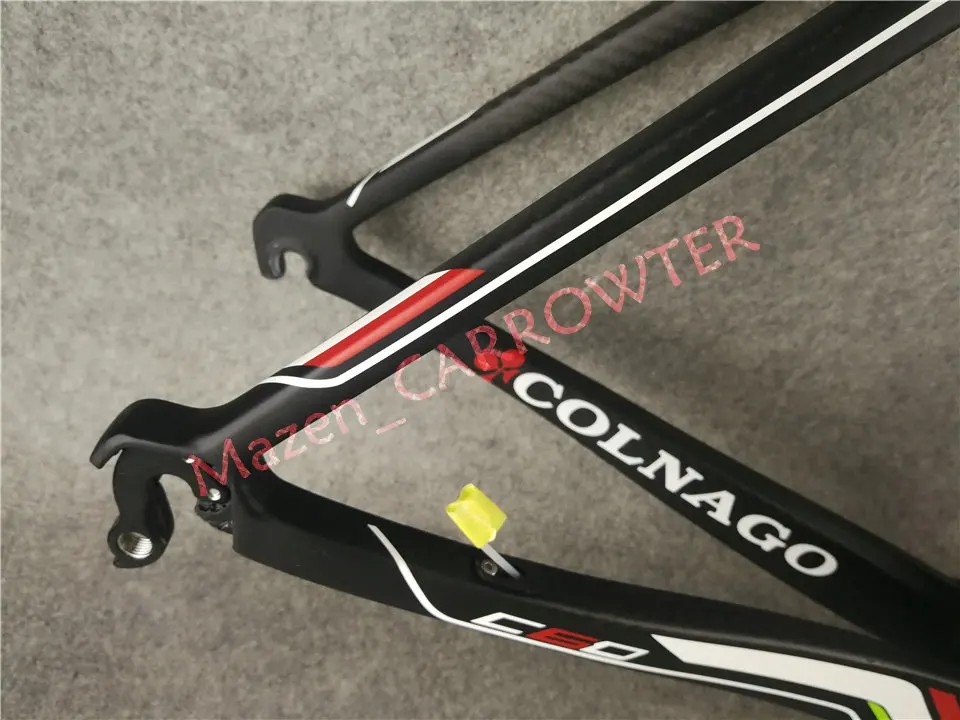 Белый логотип черный CARROWTER T1000 3K глянцевый/матовый Colnago C60 карбоновая рама для дорожного велосипеда с BB386 XS/S/M/L/XL