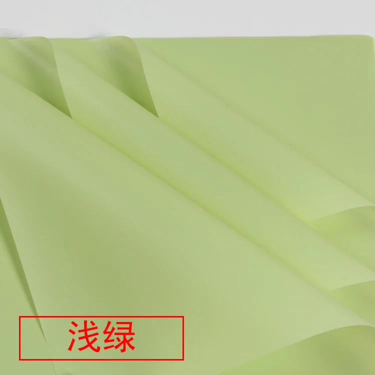 light green 20 шт полупрозрачные водостойкие цветы подарочная оберточная бумага матовые цветы букет упаковочные материалы - Цвет: light green
