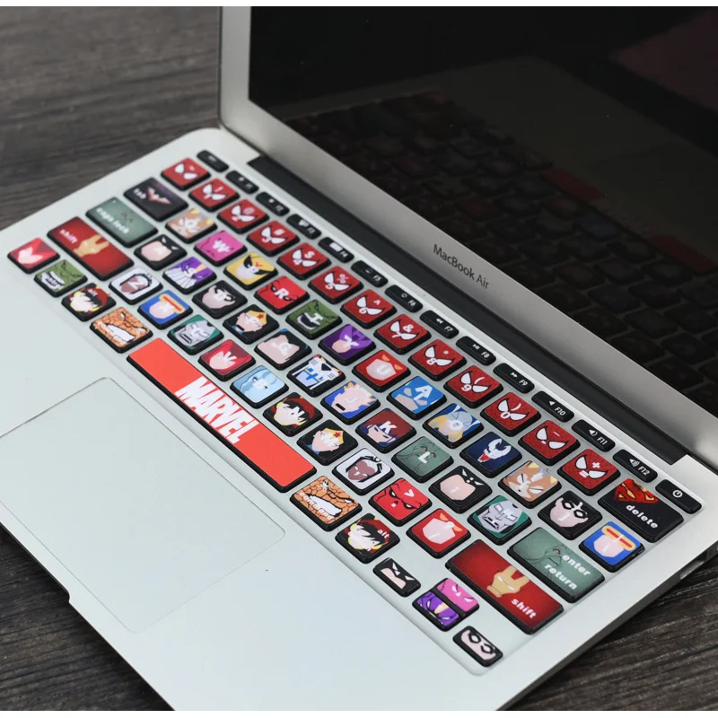 Adequado para Macbook Adesivo de Teclado Capa Letra Translúcido m1 ar Independente Adesivo Air13 Pro15