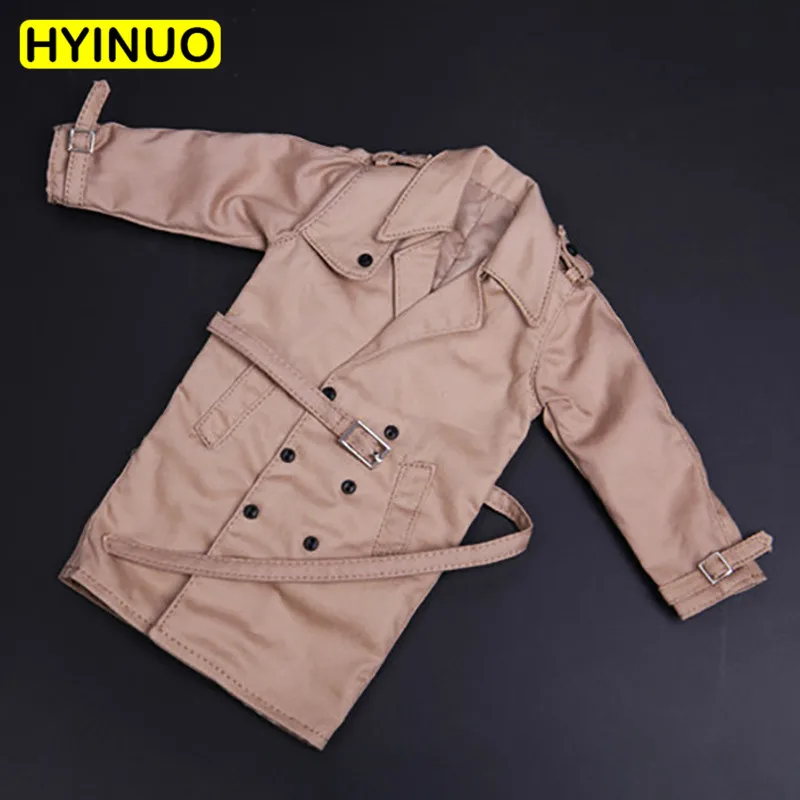 

2 Colors 1/6 Scale British Style Men's Long Trench Coat Male Handsome Coat Clothes Clothing Set For 12" Action Figure Male Body