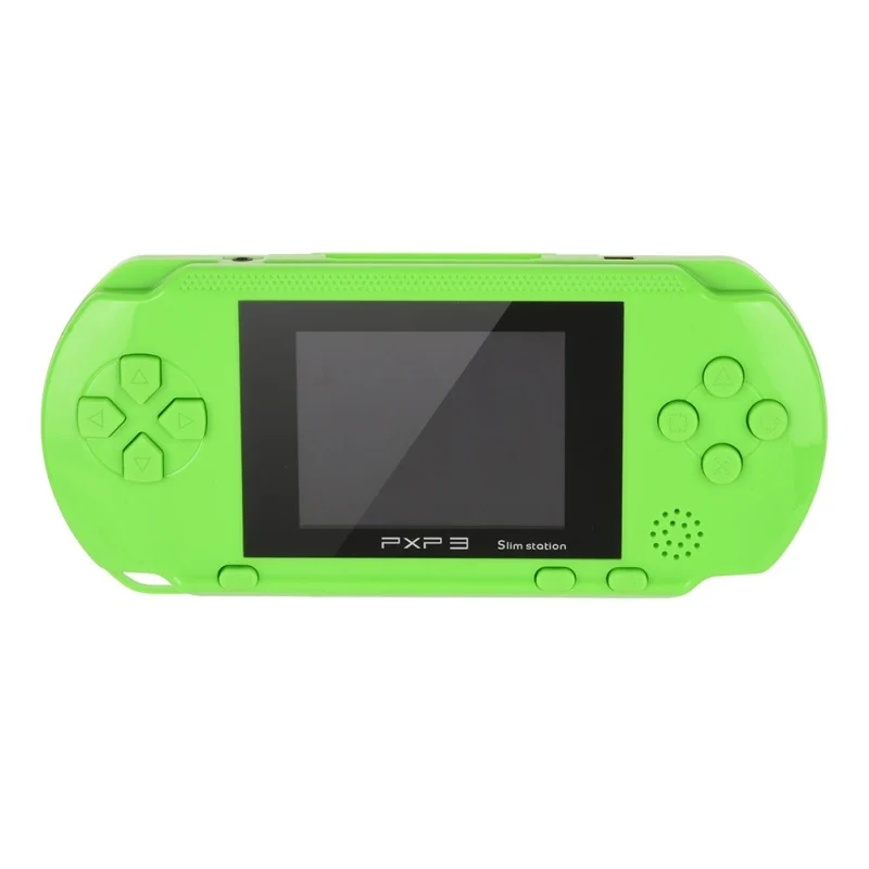 Портативный игровой плеер Модный lcd Перезаряжаемый для psp PVP игровая консоль Ретро Megadrive 16 Bit 150+ игры подарок для детей - Цвет: Зеленый