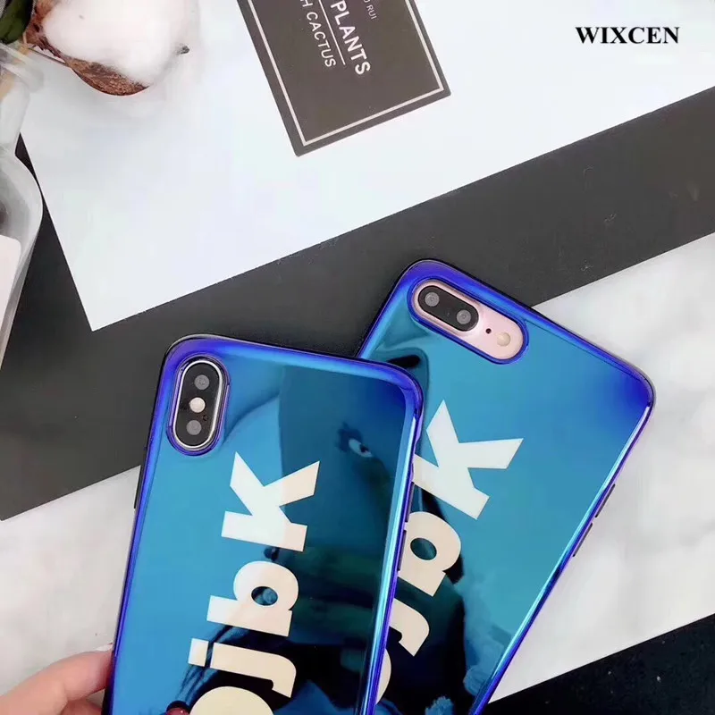 Простой чехол для телефона Wixcen с английской надписью ok Blu Ray милый блестящий ТПУ
