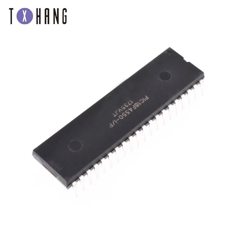 PIC18F4550-I/P PIC18F4550 18F4550 USB микроконтроллеры DIP40 IC PIC MCU FLASH 16KX16 Новинка 1 шт | Электронные