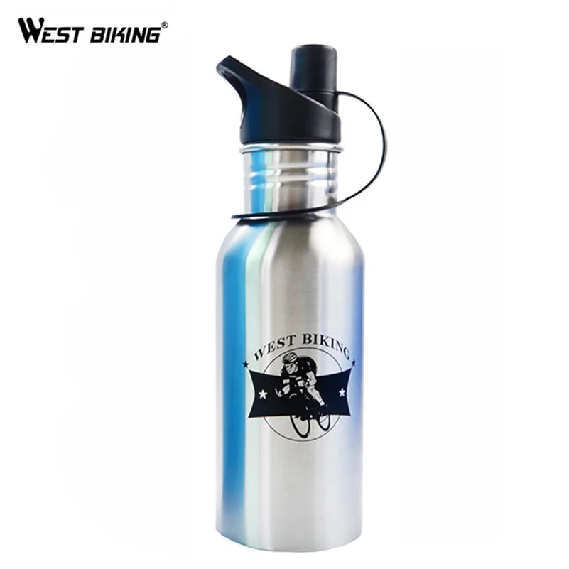 Велосипедная бутылка West Biking из нержавеющей стали герметичная 600 мл|bicycle water