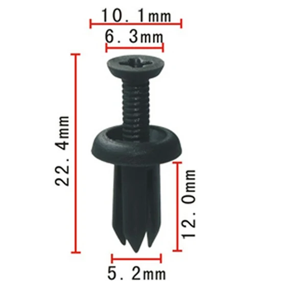 

500pcs Hghi Quality Fit For Toyota Front Bumper Fascia Push Retainer Clips 90467-05090-B1