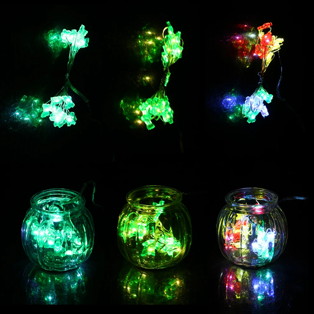 2 м 20LED бабочка кнопка Батарея свет шнура вечерние фестиваль строка|Светодиодные