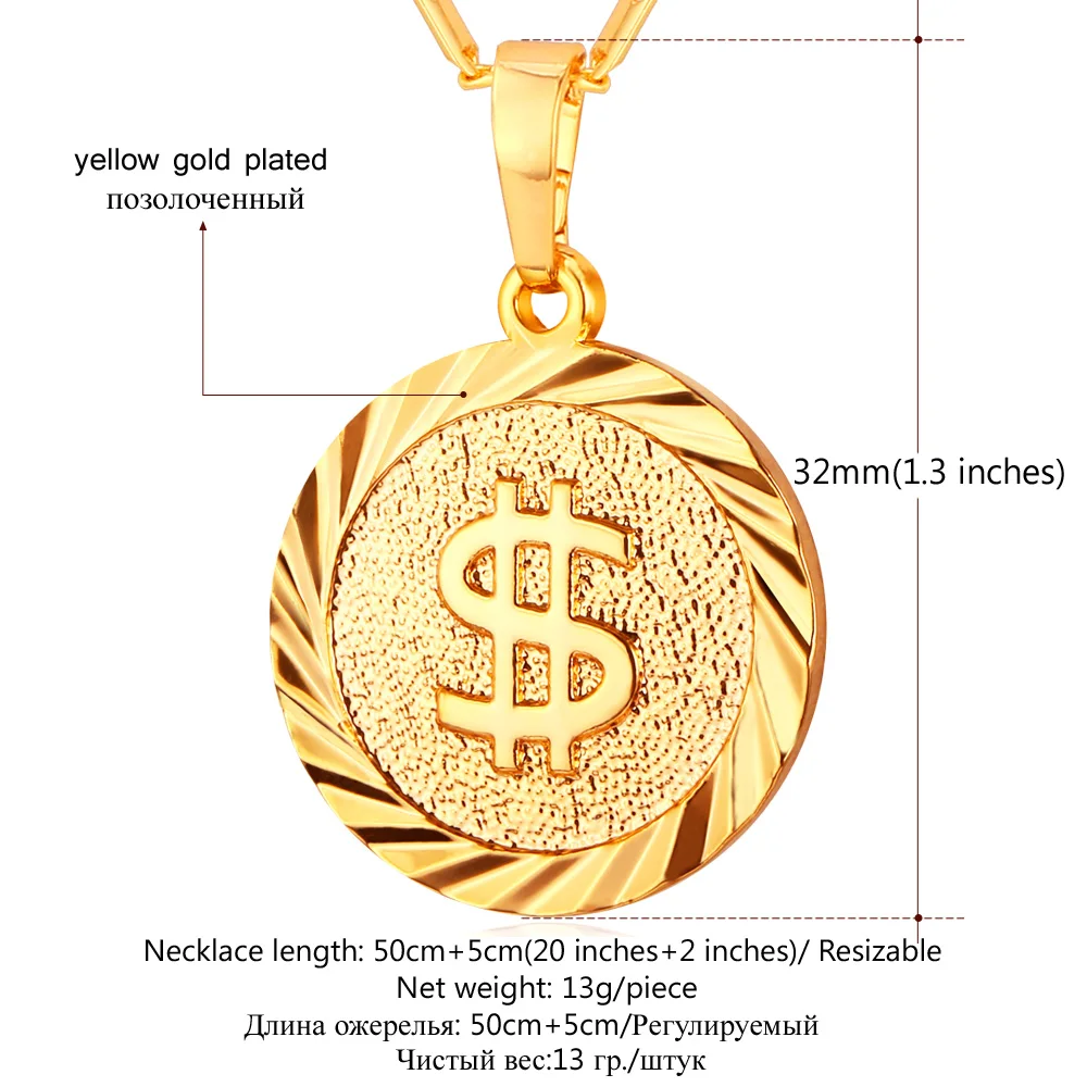 Цепочка с подвеской в виде монеты для мужчин и женщин|fashion necklace|necklace fashioncoin necklace |