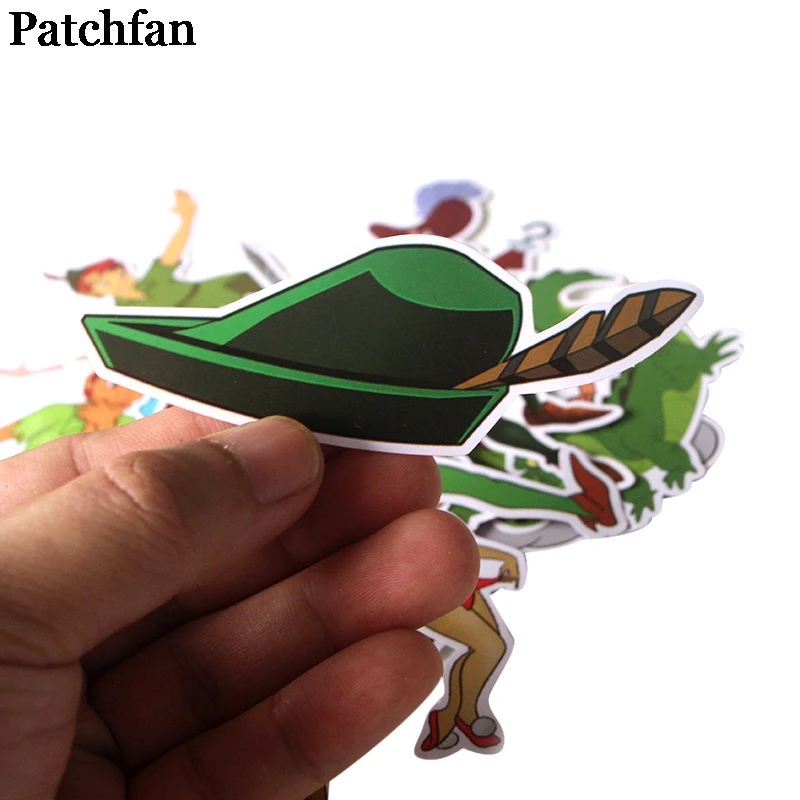 Patchfan 19 шт. Питер Пэн мультфильм забавные наклейки для скрапбукинга DIY ноутбук скейтборд мотоцикл домашние декоративные значки A2012