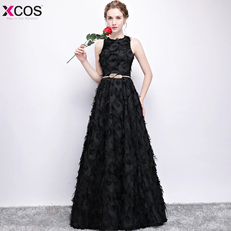 Abendkleider длинное вечернее платье 2018 Robe De Soiree горячая Распродажа круглый вырез без