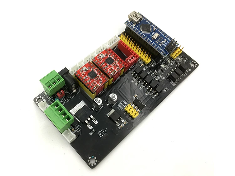 GKTOOLS-V4 USB многоосевой шаговый двигатель плата управления, DIY гравировальный станок материнская плата Поддержка ШИМ для регулировки мощности лазера