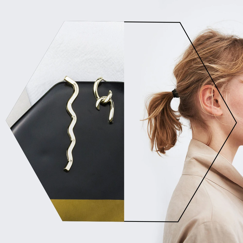 Женские серьги капли GWACC золотистые круглые длинные золотистого цвета с