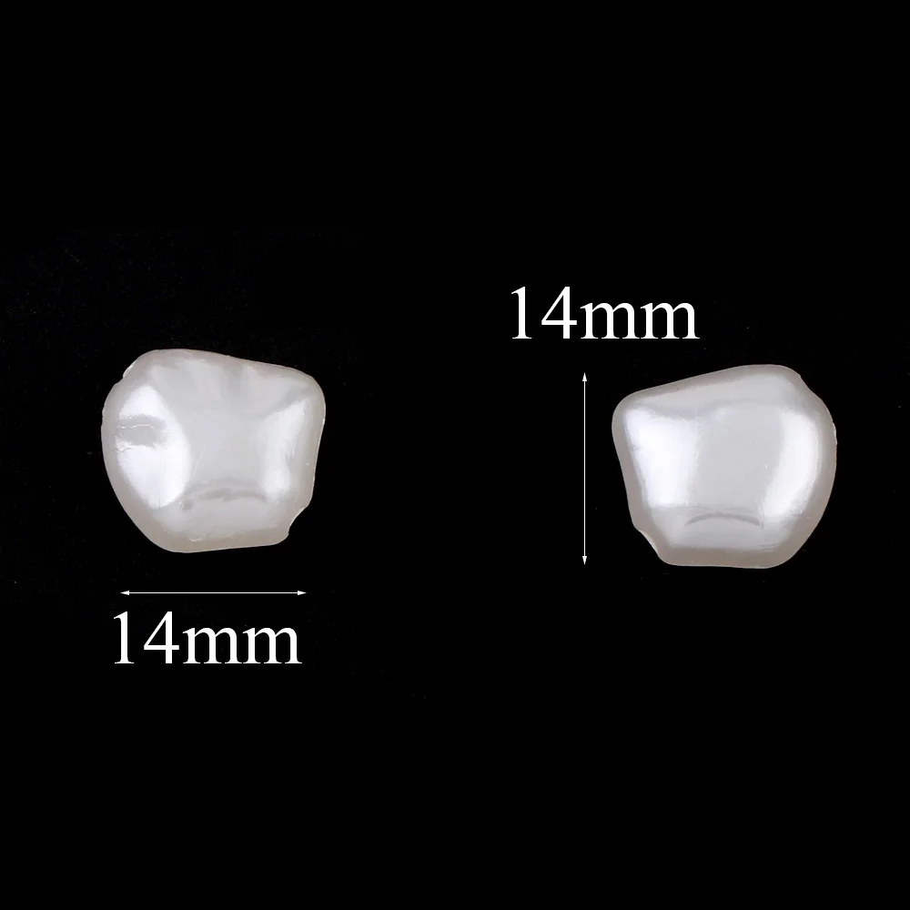 50 г/пакет нестандартные гладкие жемчужные шарики с пентаграммой чистый белый