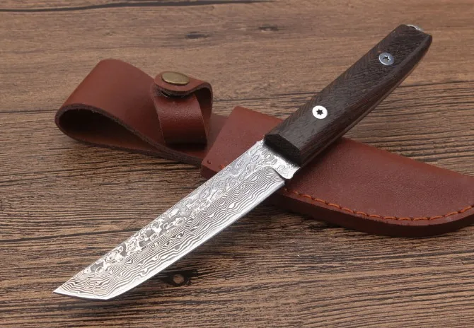 Новый Уличный дамасский нож шеф повара из дамасской стали кухонный для кемпинга
