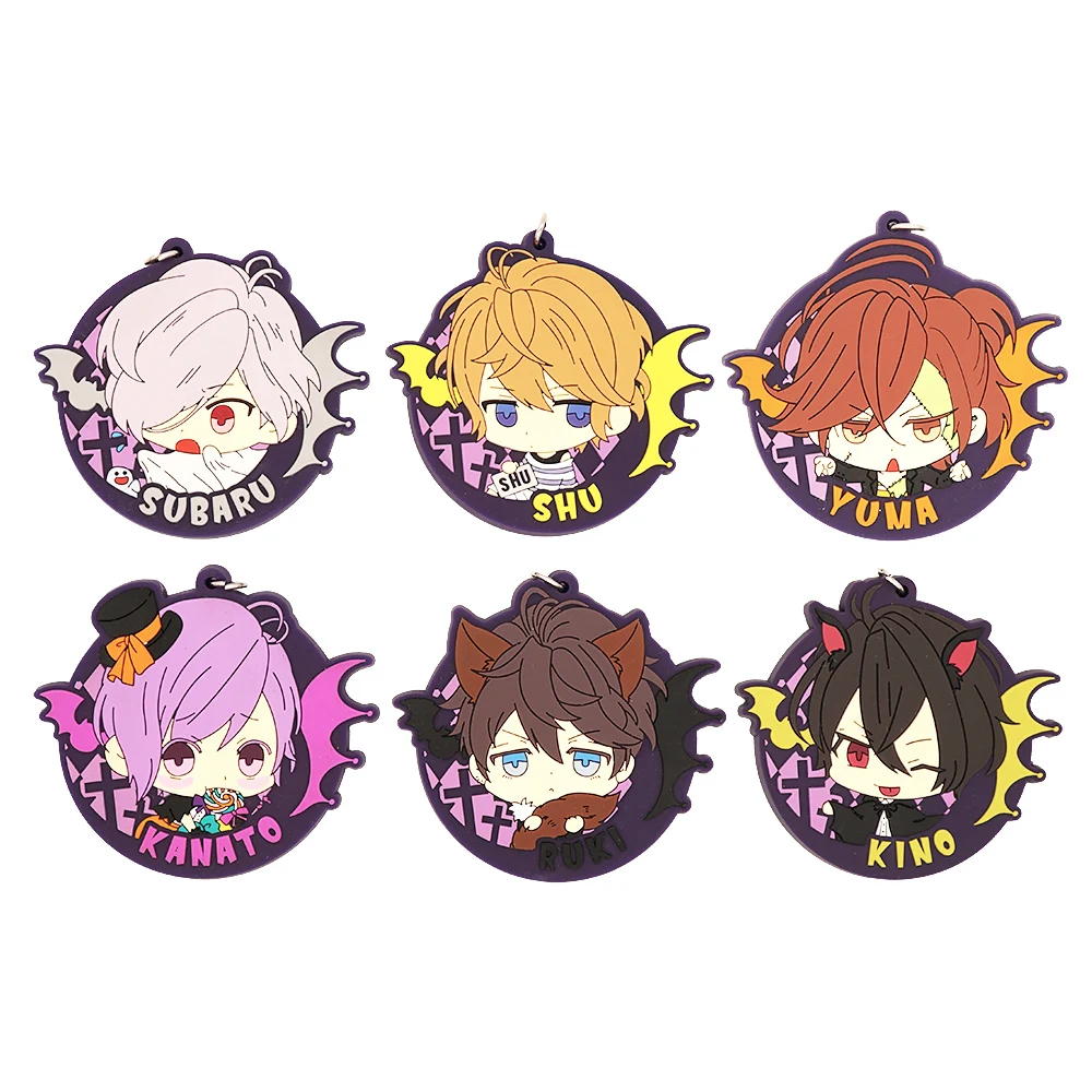 Резиновый брелок для ключей с изображением любителей аниме Kanato Shu Subaru Ruki Yuma