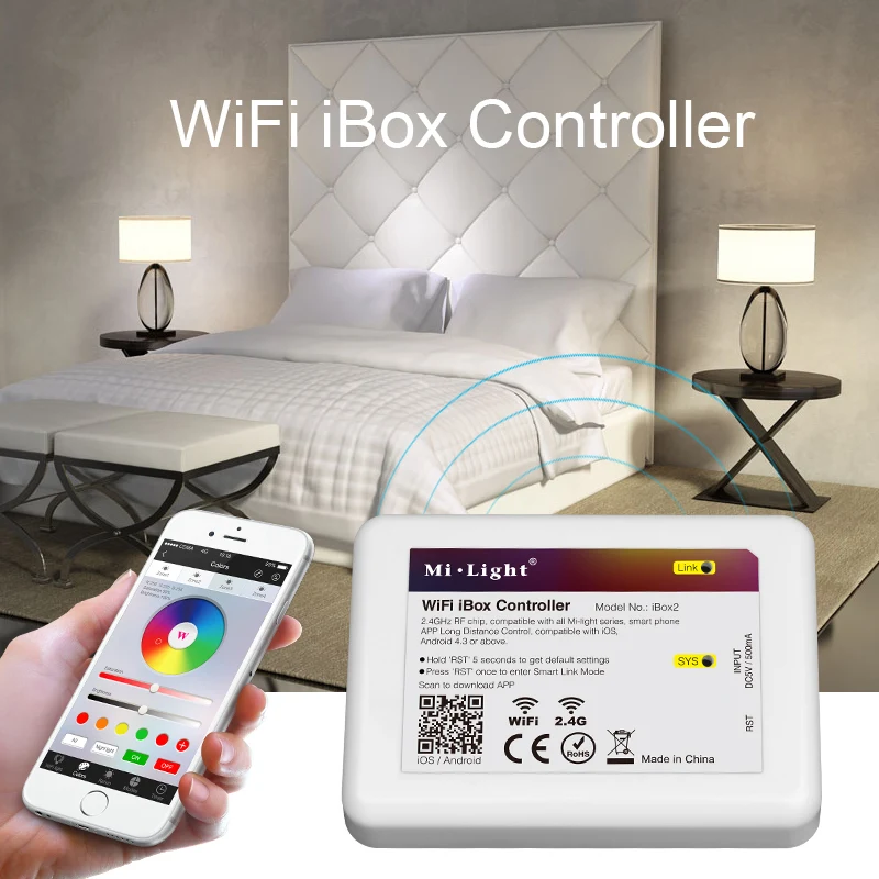 MiLight FUT035 2.4G 4-ZONES CW&ampWW LED Controller With T2 CCT Adjust Panel Remote Controllerr brightness dimmer for lights | Лампы и