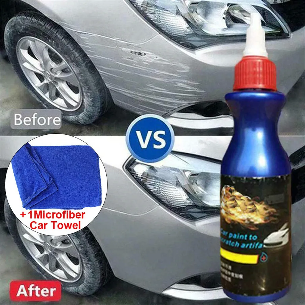 Средство для удаления царапин 100 мл полировки воска краски с полотенцем