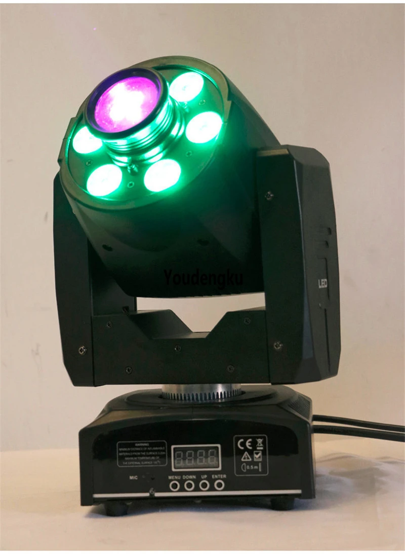 10 шт. dmx moving head rgbw led 6*8w spot 30 Вт mini and wash light|Эффект освещения сцены| |