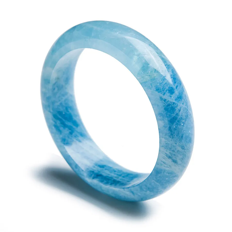 Мода кристалл кварца браслеты для женщин Подлинная Синий Прозрачный Аквамарин